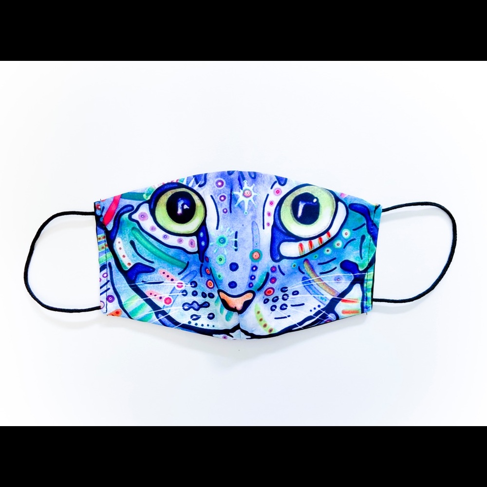 Colorful Cat Face Mask